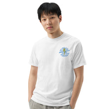 Load image into Gallery viewer, Old School Globe - White Men’s Heavyweight T-shirt