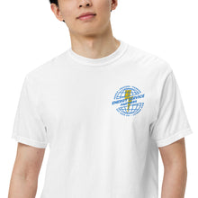 Load image into Gallery viewer, Old School Globe - White Men’s Heavyweight T-shirt