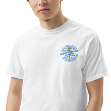 Load image into Gallery viewer, Old School Globe - White Men’s Heavyweight T-shirt