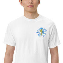 Load image into Gallery viewer, Old School Globe - White Men’s Heavyweight T-shirt