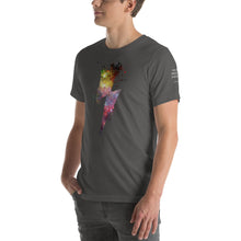 Load image into Gallery viewer, Unisex t-shirt - Cosmic Paint Bolt