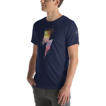 Load image into Gallery viewer, Unisex t-shirt - Cosmic Paint Bolt