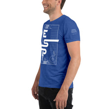 Load image into Gallery viewer, Short-Sleeve Unisex T-Shirt - ESP Deconstructed Topographic Pattern