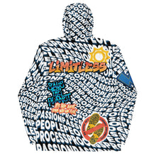 Load image into Gallery viewer, Just Be Cool Throwback Tracksuit Windbreaker Hoodie - All Over Print PPP Tagged Stickers
