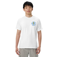 Old School Globe - White Men’s Heavyweight T-shirt