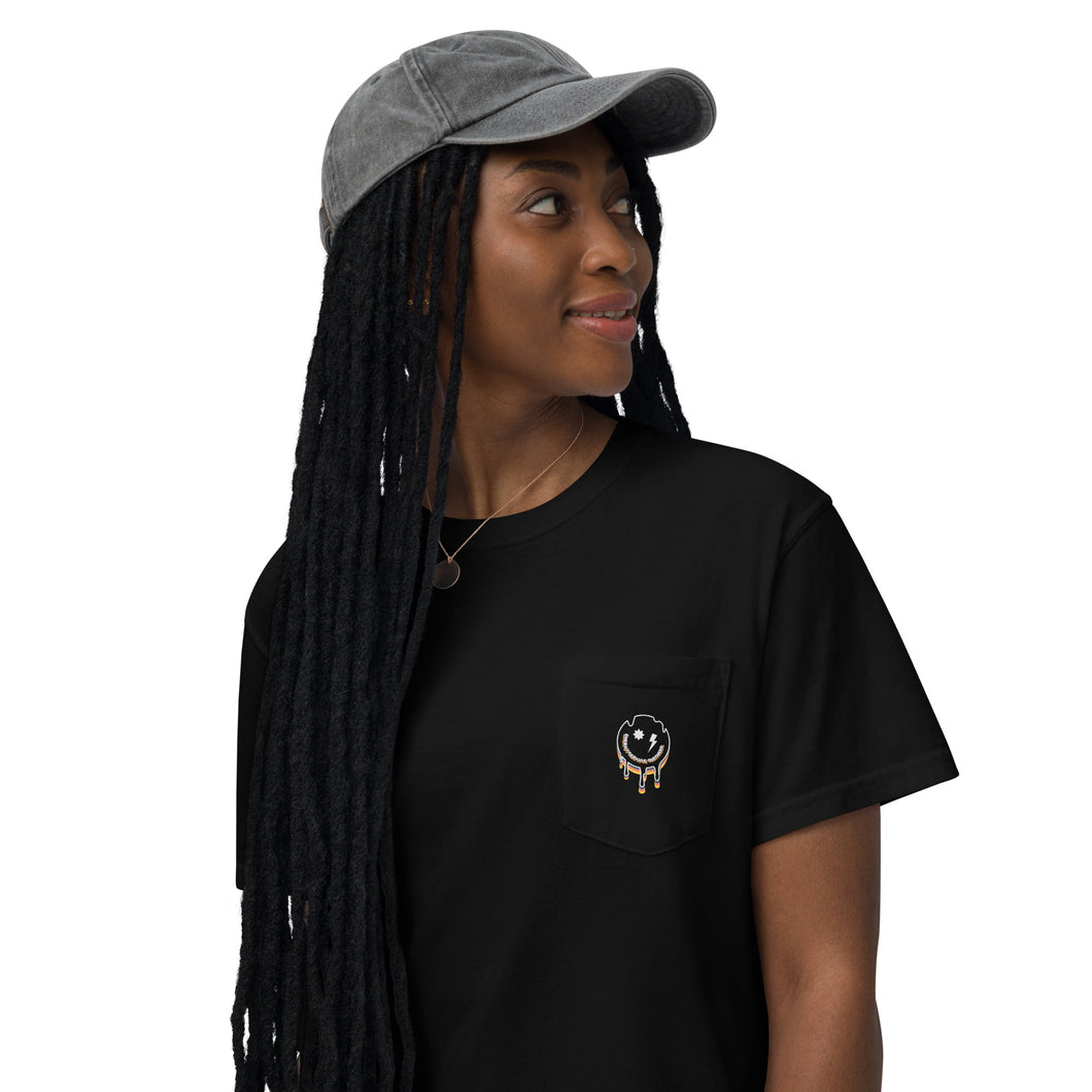 Exceptional Drip - Unisex Pocket T-shirt - Black or Navy