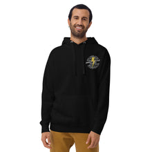 Load image into Gallery viewer, Old School Globe - Gold Bolt - Unisex Hoodie
