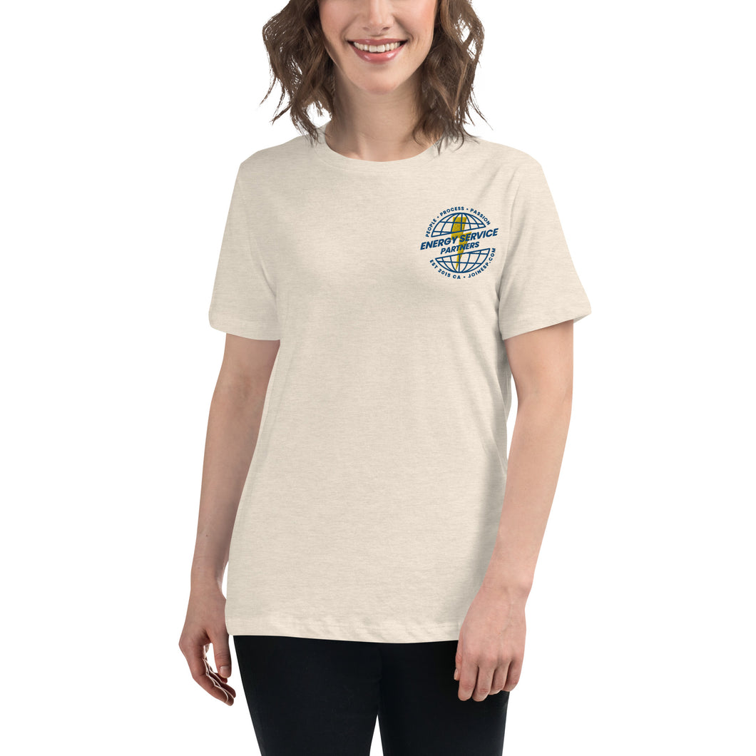 Old School Globe - Light Colored Women's Relaxed T-Shirt