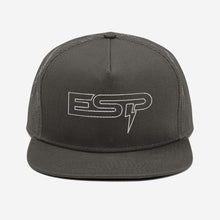 Load image into Gallery viewer, ESP Mesh Back Snapback Cap - Outlined Logo
