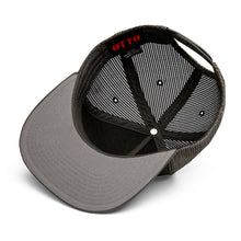 Load image into Gallery viewer, ESP Mesh Back Snapback Cap - Old School Globe in White
