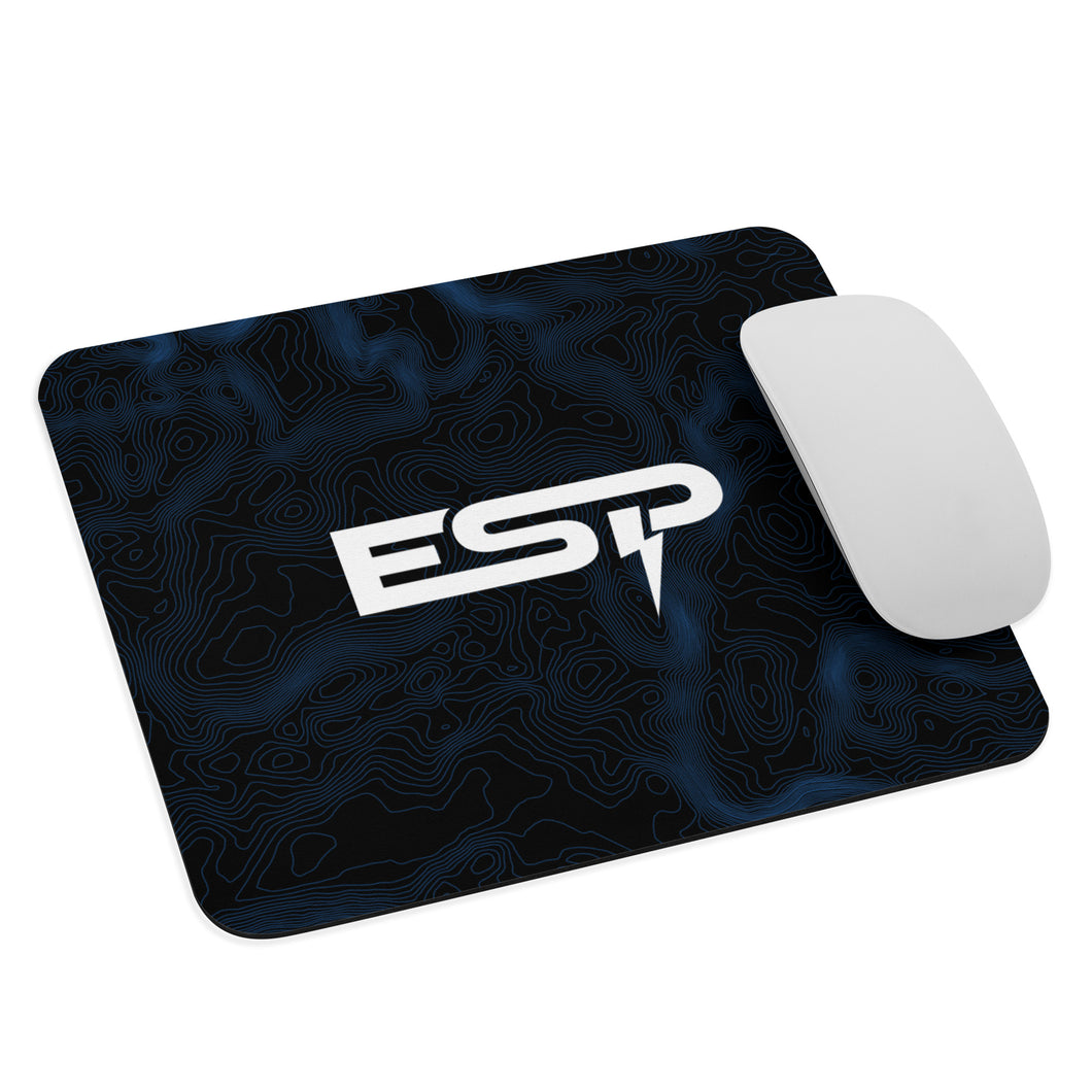Mouse Pad - ESP Topo Map Blue & Black