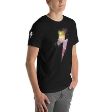 Load image into Gallery viewer, Unisex t-shirt - Cosmic Paint Bolt
