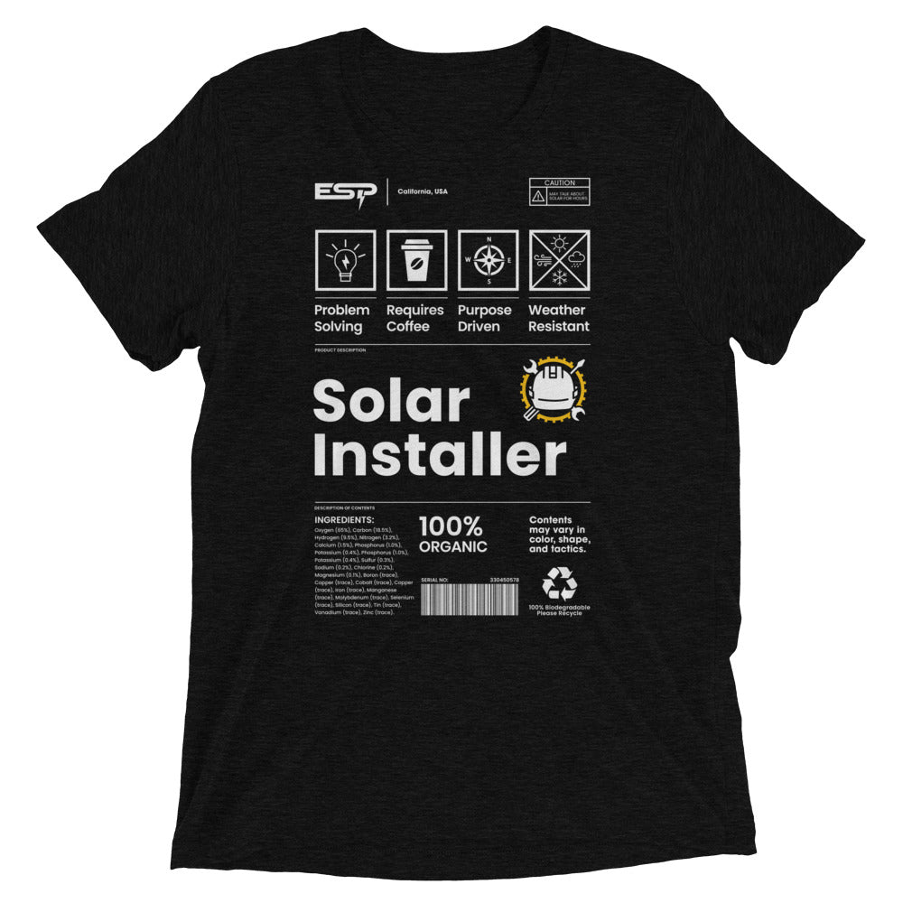 Short-Sleeve Unisex T-Shirt - MADE OF: Solar Installer