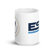 Load image into Gallery viewer, ESP White glossy coffee mug - Smiley &amp; Logo
